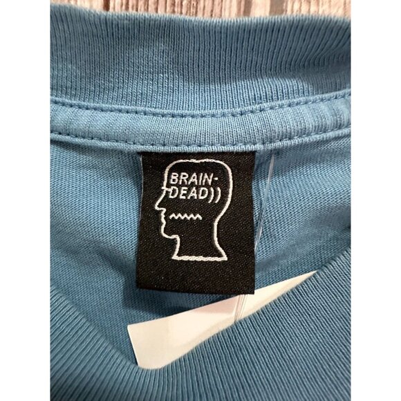 Brain Dead Blue Graphic Long Sleeve Shirt - Picture 3 of 8